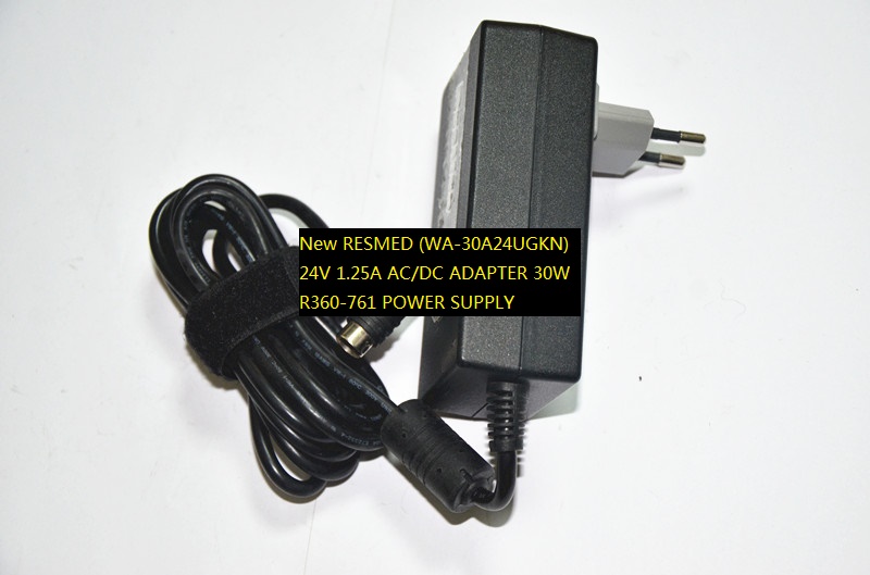 New RESMED (WA-30A24UGKN) 24V 1.25A AC/DC ADAPTER 30W R360-761 POWER SUPPLY